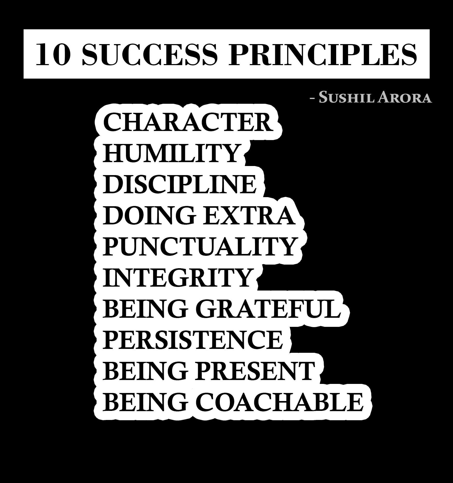 10 Success principles